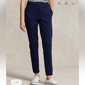Polo Ralph Lauren cropped slim fit twill chino trousers size 12
